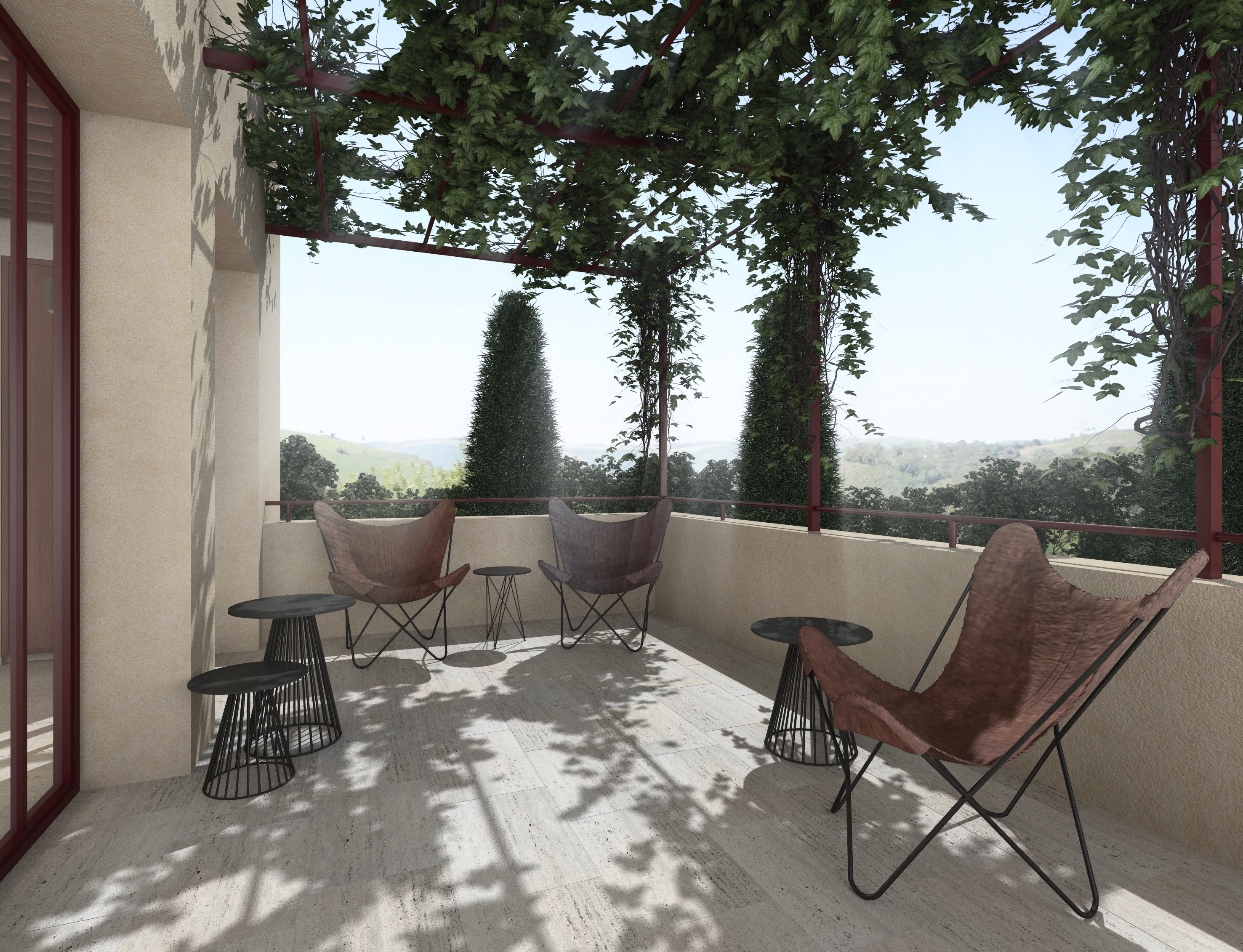 Transformation et extension - villa avec chambres d'hôtes et piscine  Impressie 5