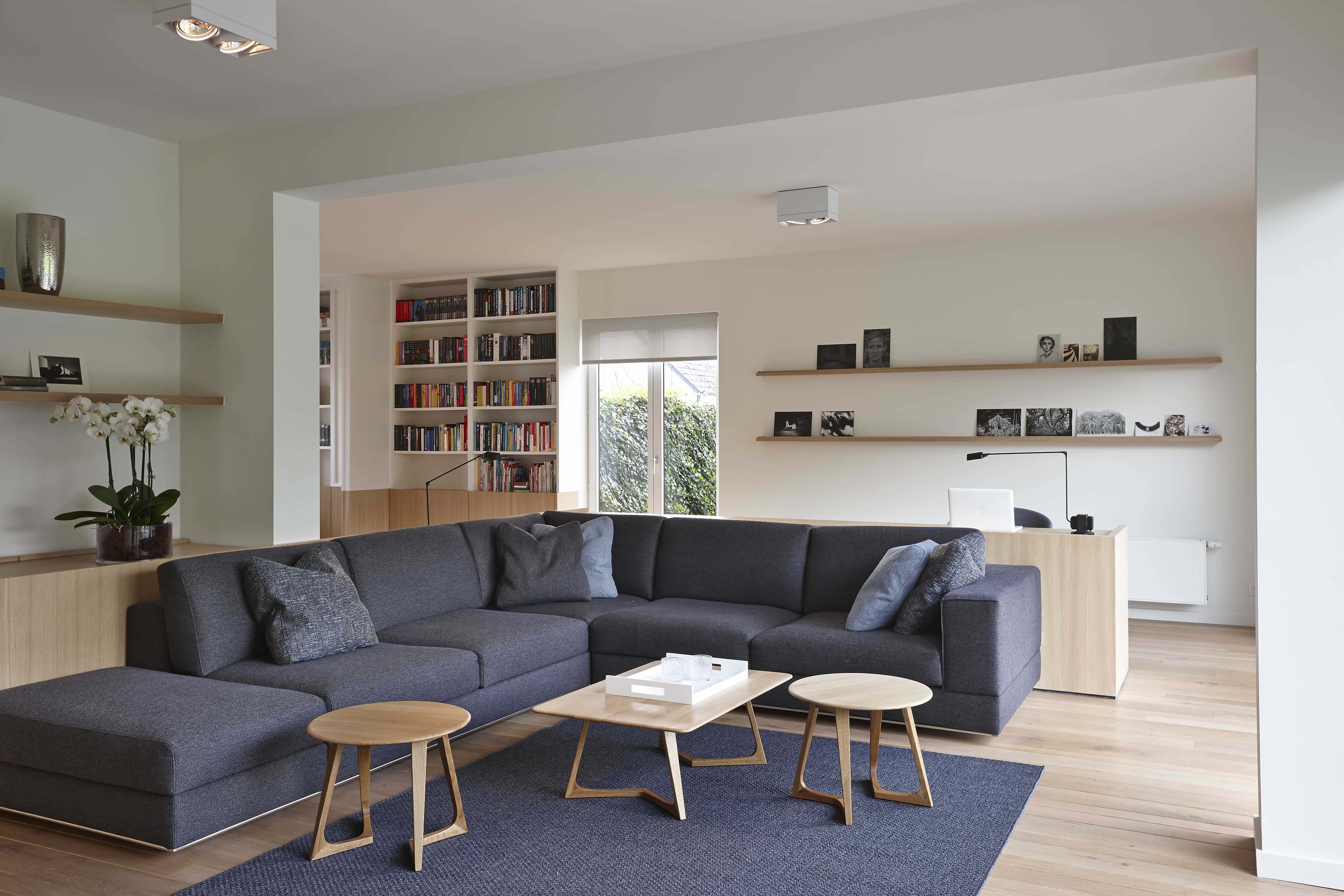 Transformation - maison mitoyenne Bureau et coin salon Impressie 2