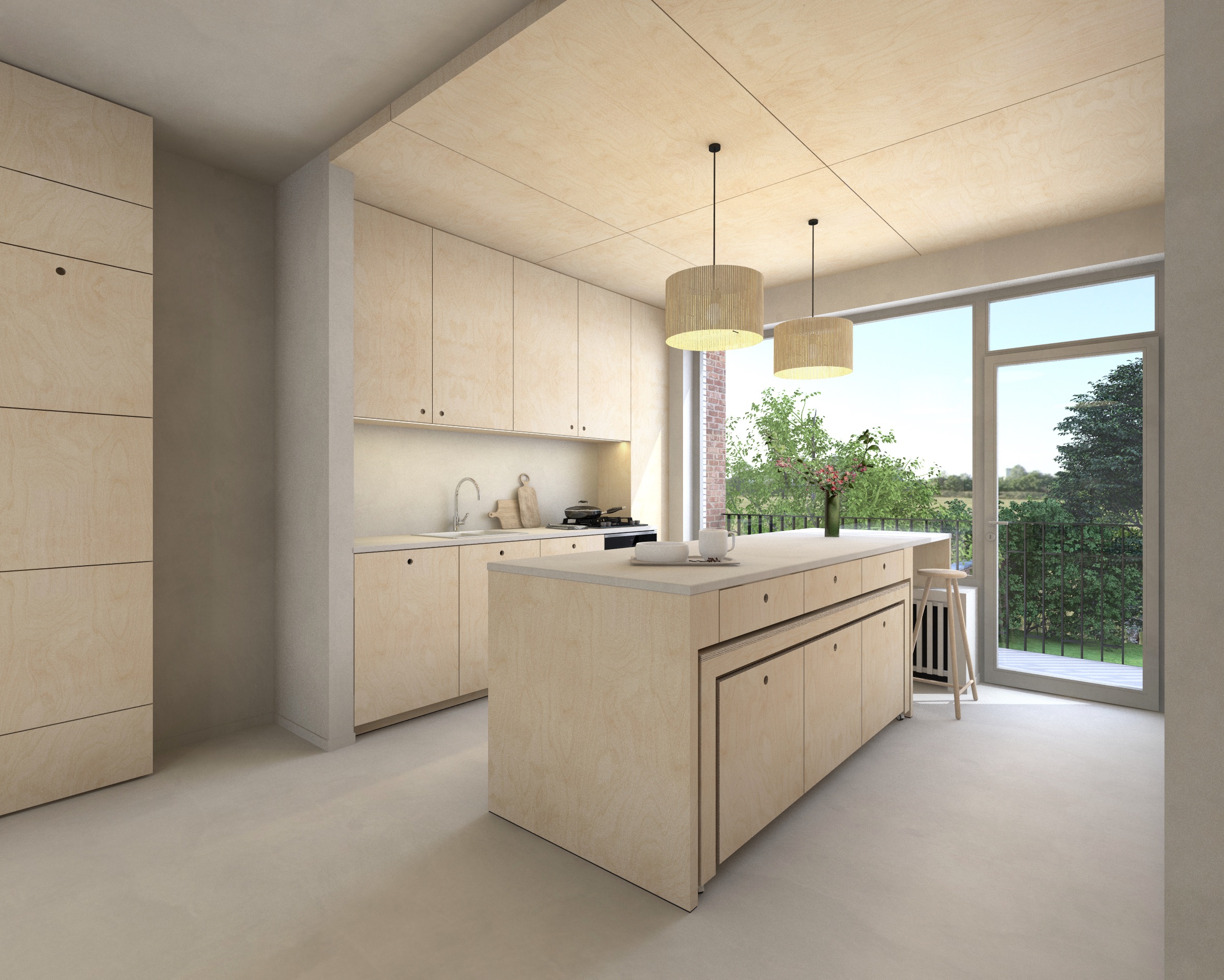 Transformation - bel-étage avec flexibilité vivre/travailler  Impressie 1